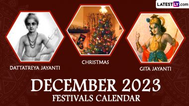 December 2023 Holidays Calendar With Major Festivals & Events: World AIDS Day, Christmas, Winter Solstice; Get Complete List of Important Dates in the Last Month of the Year